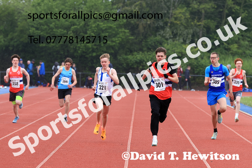 300 metres, 2026 North Eastern Track and Field Champs, Shildon, County Durham. Photo: David T. Hewitson/Sports for All Pics
